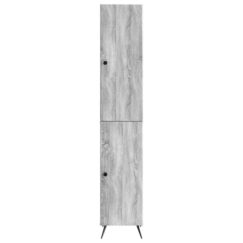 Spintelė 2 pcs Pilka Sonoma Apdirbta mediena