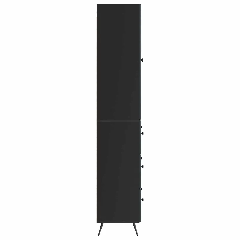 Spintelė 2 pcs Juoda 66 x 34,5 x 90 cm Apdirbta mediena
