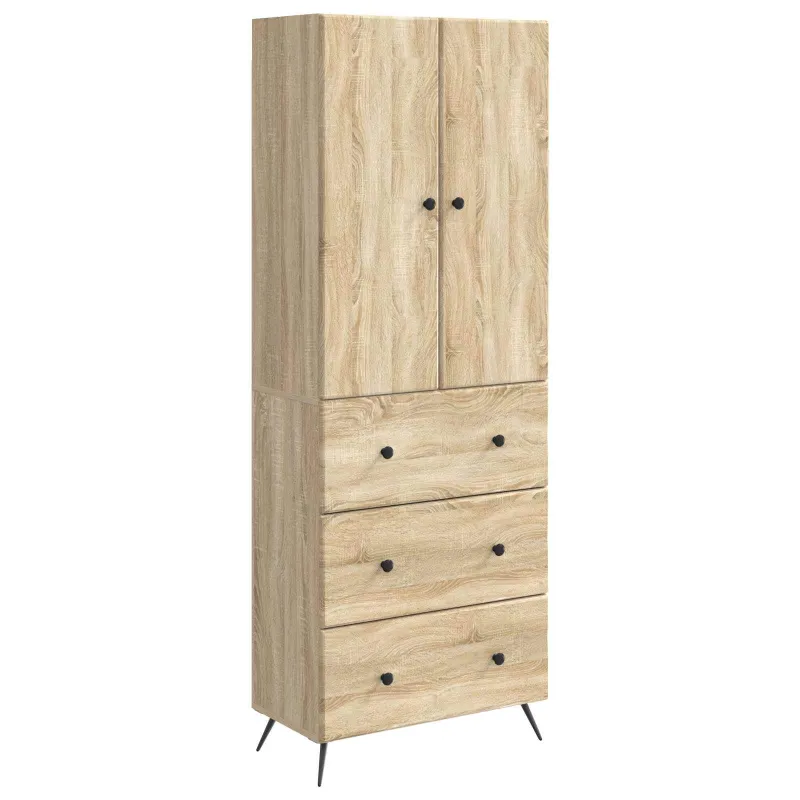 Spintelė 2 pcs Sonoma ąžuolas 66 x 34,5 x 90 cm