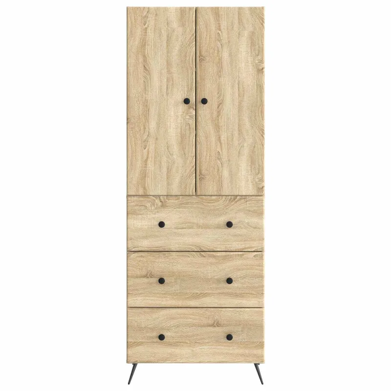 Spintelė 2 pcs Sonoma ąžuolas 66 x 34,5 x 90 cm