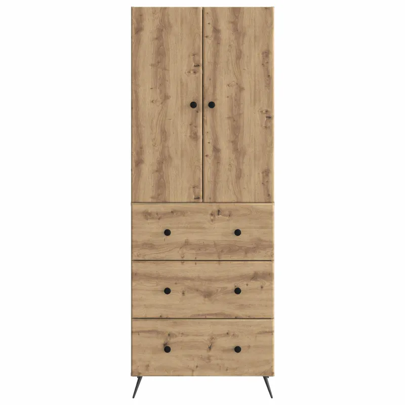 Spintelė 2 pcs Artisano ąžuolo 66 x 34,5 x 90 cm