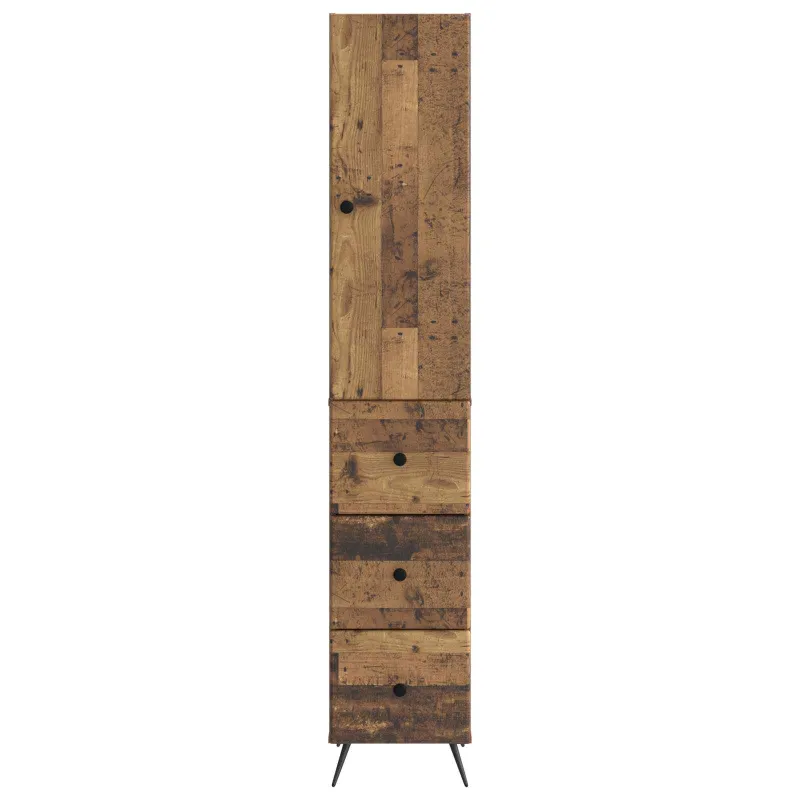 Spintelė 2 pcs Sendintos medienos 34,5 x 34,5 x 90 cm