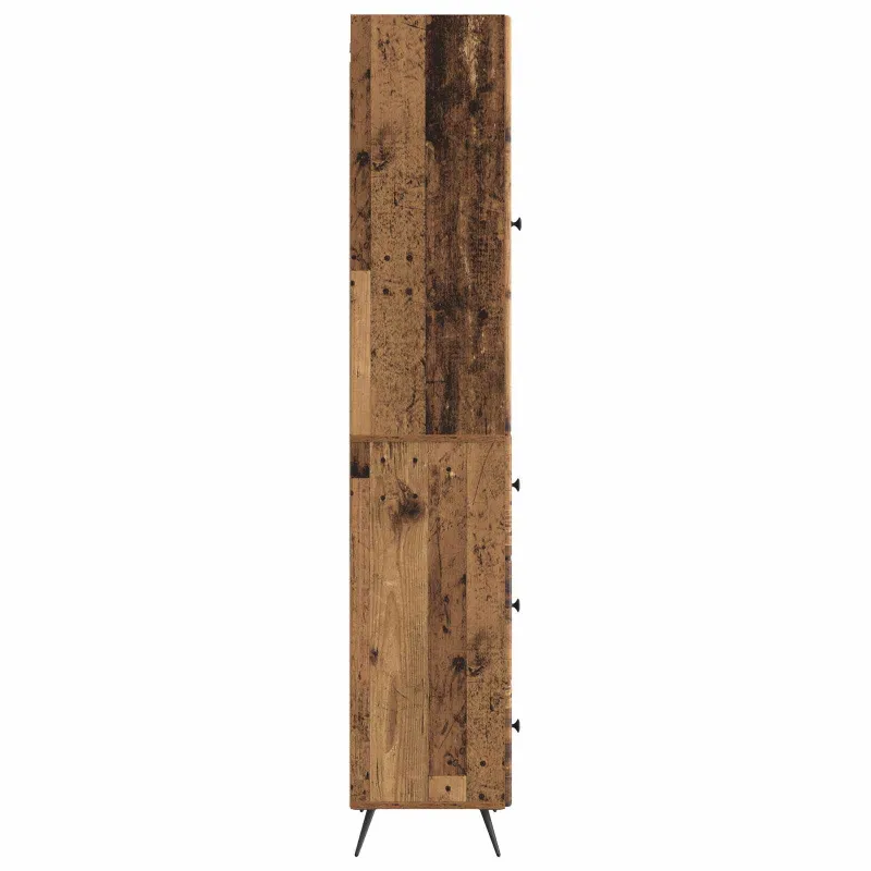 Spintelė 2 pcs Sendintos medienos 34,5 x 34,5 x 90 cm
