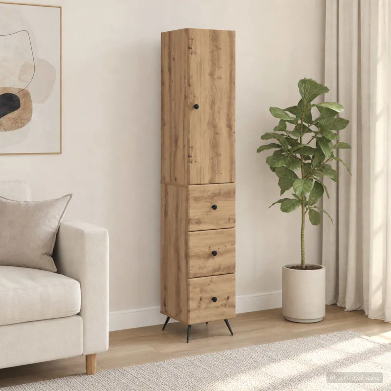 Spintelė 2 pcs Artisano ąžuolo 34,5 x 34,5 x 90 cm