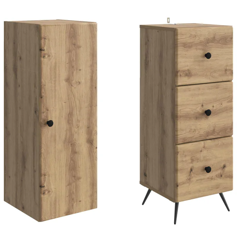 Spintelė 2 pcs Artisano ąžuolo 34,5 x 34,5 x 90 cm