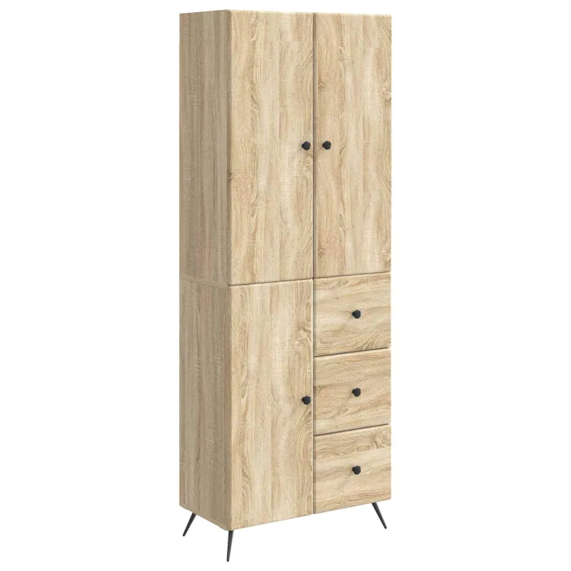 Spintelė 2 pcs Sonoma ąžuolas Apdirbta mediena
