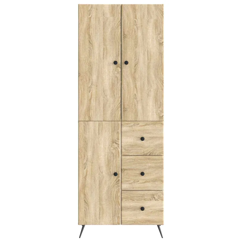 Spintelė 2 pcs Sonoma ąžuolas Apdirbta mediena