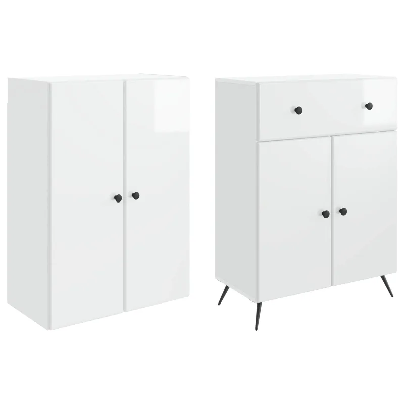2 pcs Itin blizgi balta