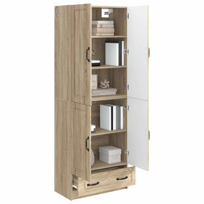Spintelė 2 pcs Sonoma ąžuolas Apdirbta mediena