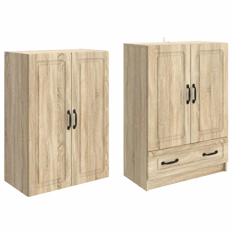 Spintelė 2 pcs Sonoma ąžuolas Apdirbta mediena