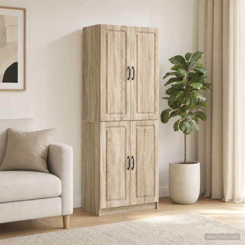 Spintelė 2 pcs Sonoma ąžuolas Apdirbta mediena