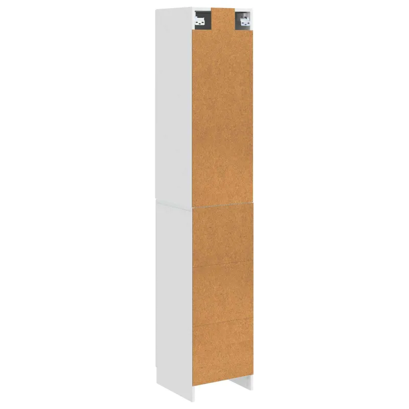 Spintelė 2 pcs Itin blizgi balta Apdirbta mediena