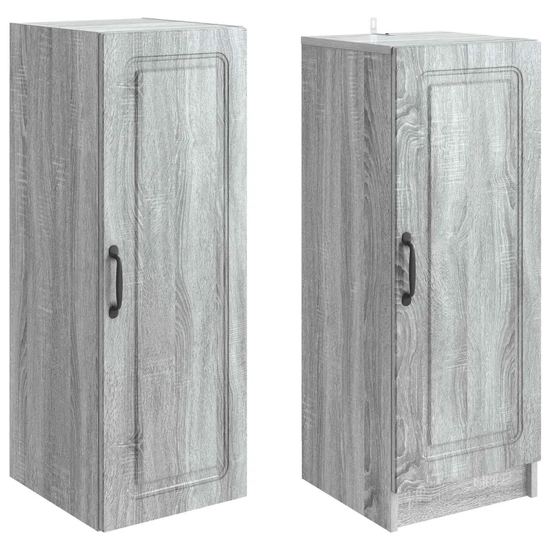 Spintelė 2 pcs Pilka Sonoma Apdirbta mediena