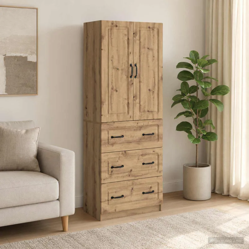 Spintelė 2 pcs Artisano ąžuolo 66 x 34,5 x 87 cm