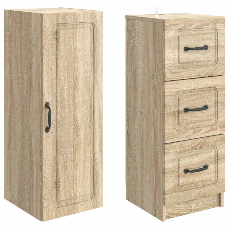 Spintelė 2 pcs Sonoma ąžuolas 33 x 34,5 x 87 cm