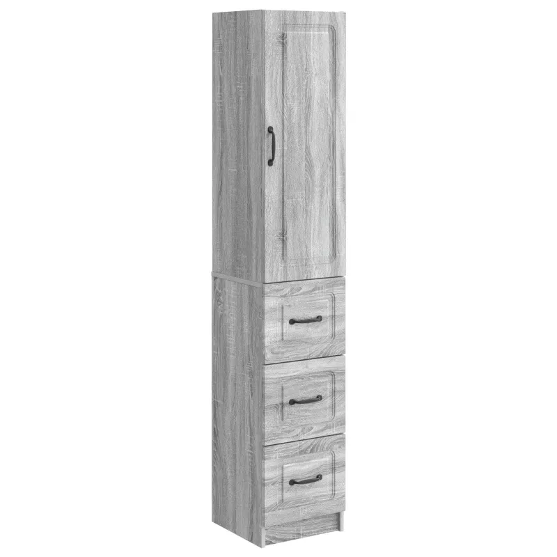Spintelė 2 pcs Pilka Sonoma 33 x 34,5 x 87 cm Apdirbta mediena