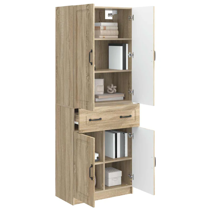 Spintelė 2 pcs Sonoma ąžuolas Apdirbta mediena