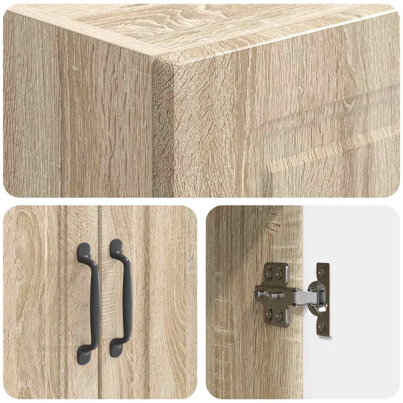 Spintelė 2 pcs Sonoma ąžuolas Apdirbta mediena
