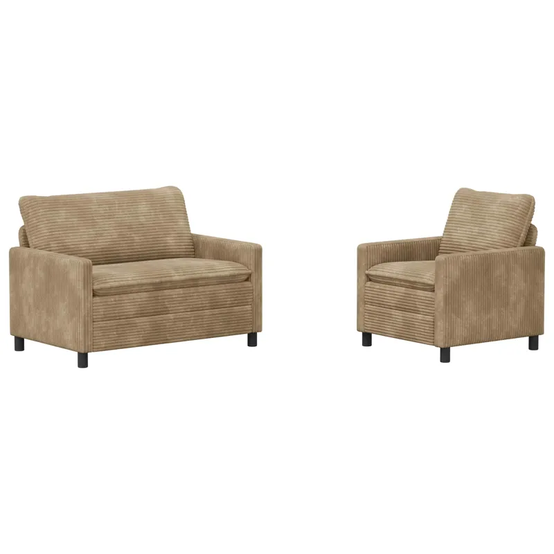 Sofos komplektas 2 pcs Taupe Poliesteris