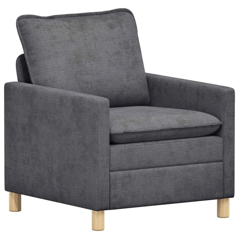 Sofos komplektas 2 pcs Tamsiai pilka Poliesteris