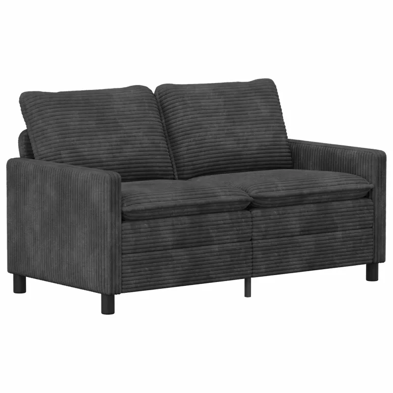 Sofos komplektas 2 pcs Tamsiai pilka Poliesteris