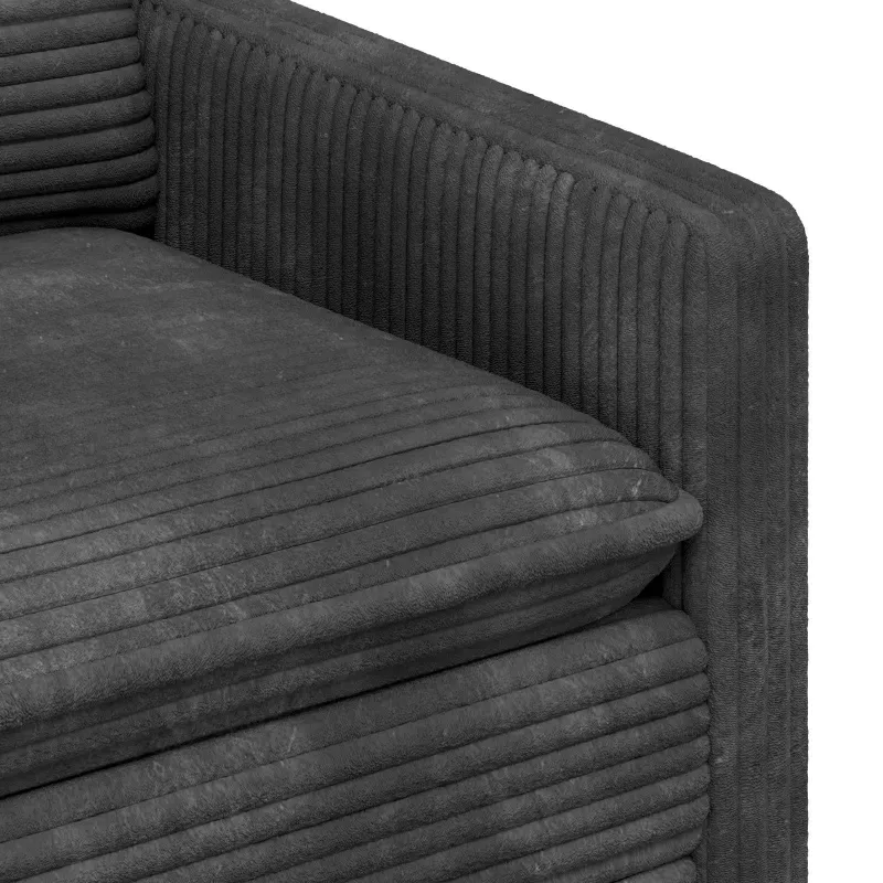 Sofos komplektas 2 pcs Tamsiai pilka Poliesteris