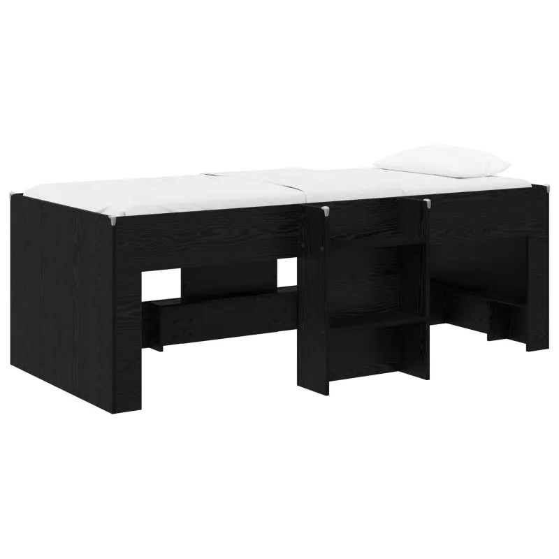 Vaikų Aukštas Lova 2 pcs Juodojo ąžuolo 203 x 101,1 x 68,5 cm