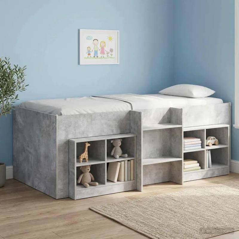 Vaikų Aukštas Lova 2 pcs Betoninė 203 x 101,1 x 68,5 cm