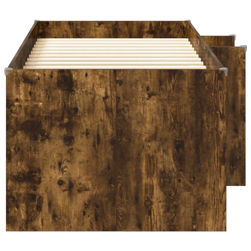 Vaikų Aukštas Lova 2 pcs Dūminio ąžuolo 203 x 101,1 x 68,5 cm