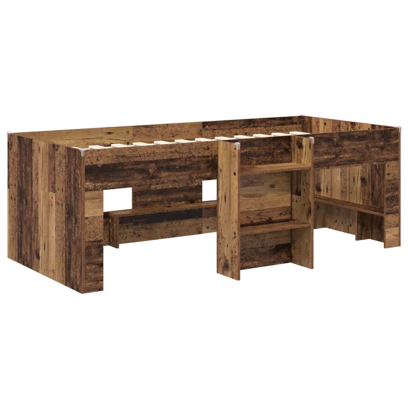 Vaikų Aukštas Lova 2 pcs Sendintos medienos 90 x 200 cm