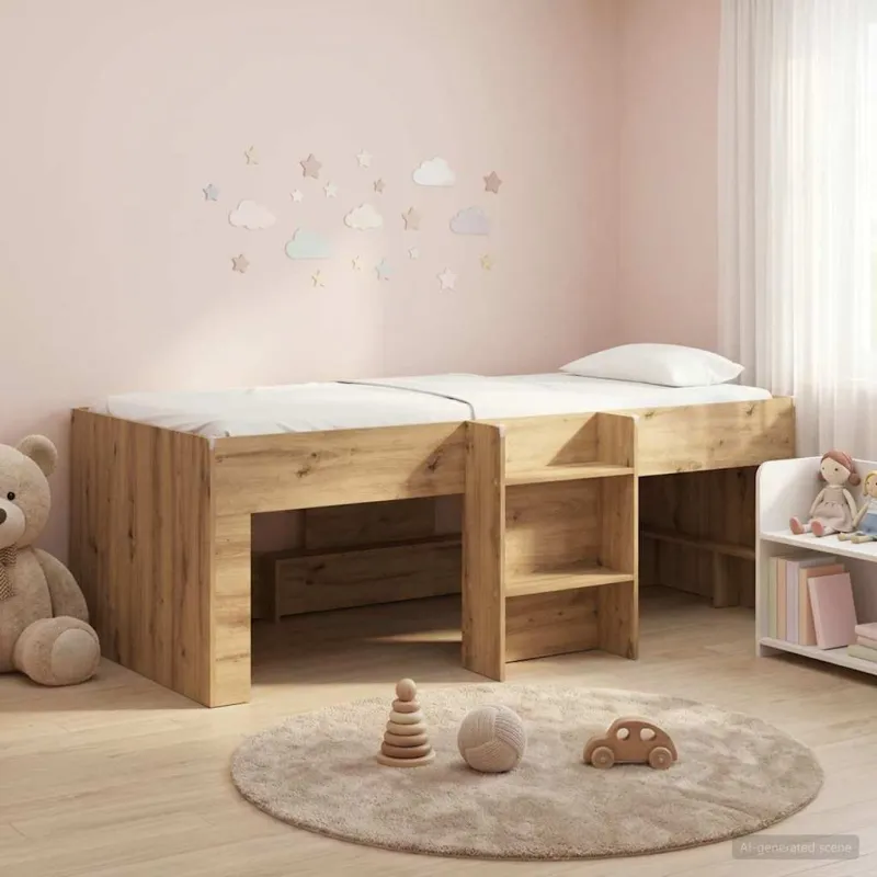 Vaikų Aukštas Lova 2 pcs Artisano ąžuolo 90 x 200 cm