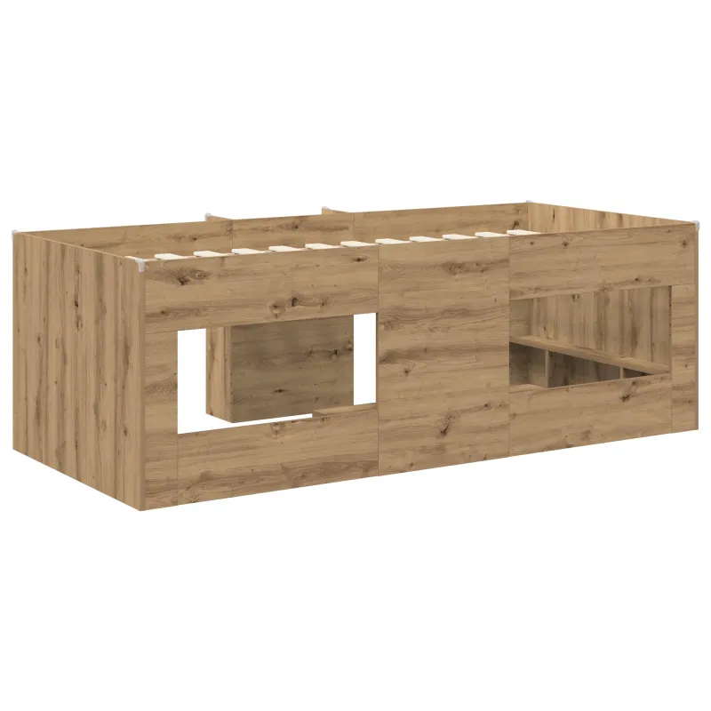 Vaikų Aukštas Lova 2 pcs Artisano ąžuolo 90 x 200 cm