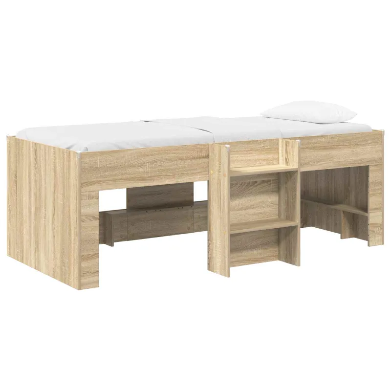 Vaikų Aukštas Lova 2 pcs Sonoma ąžuolas 98.5 x 200 cm