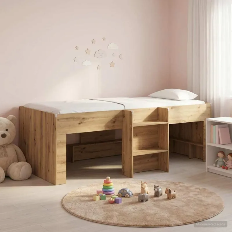 Vaikų Aukštas Lova 2 pcs Artisano ąžuolo 98.5 x 200 cm