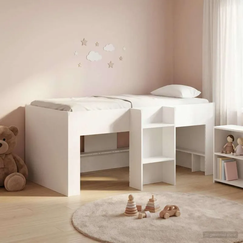 Vaikų Aukštas Lova 2 pcs Balta 163 x 101,1 x 68,5 cm