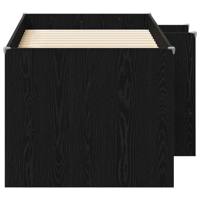 Vaikų Aukštas Lova 2 pcs Juodojo ąžuolo 163 x 101,1 x 68,5 cm