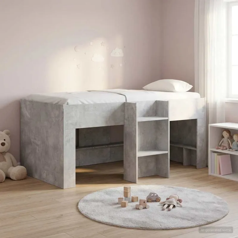 Vaikų Aukštas Lova 2 pcs Betoninė 163 x 101,1 x 68,5 cm