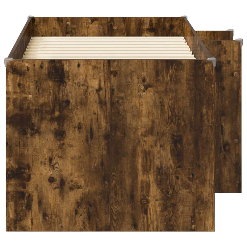 Vaikų Aukštas Lova 2 pcs Dūminio ąžuolo 163 x 101,1 x 68,5 cm