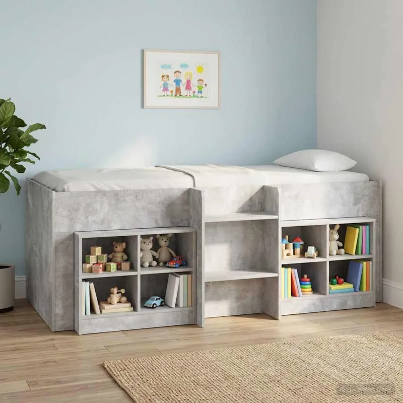 Vaikų Aukštas Lova 2 pcs Betoninė 193 x 96,1 x 68,5 cm