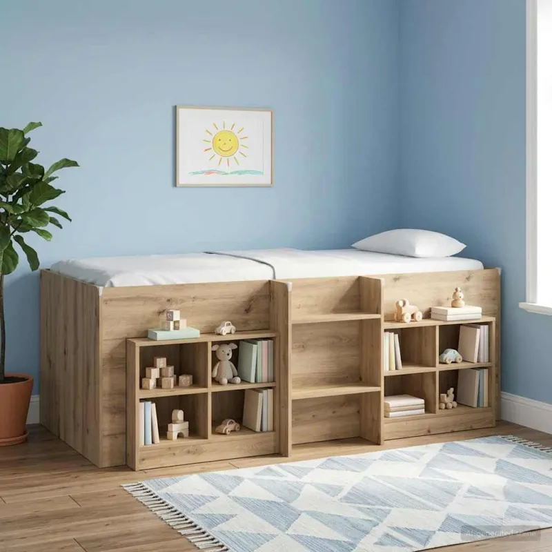 Vaikų Aukštas Lova 2 pcs Artisano ąžuolo 193 x 96,1 x 68,5 cm