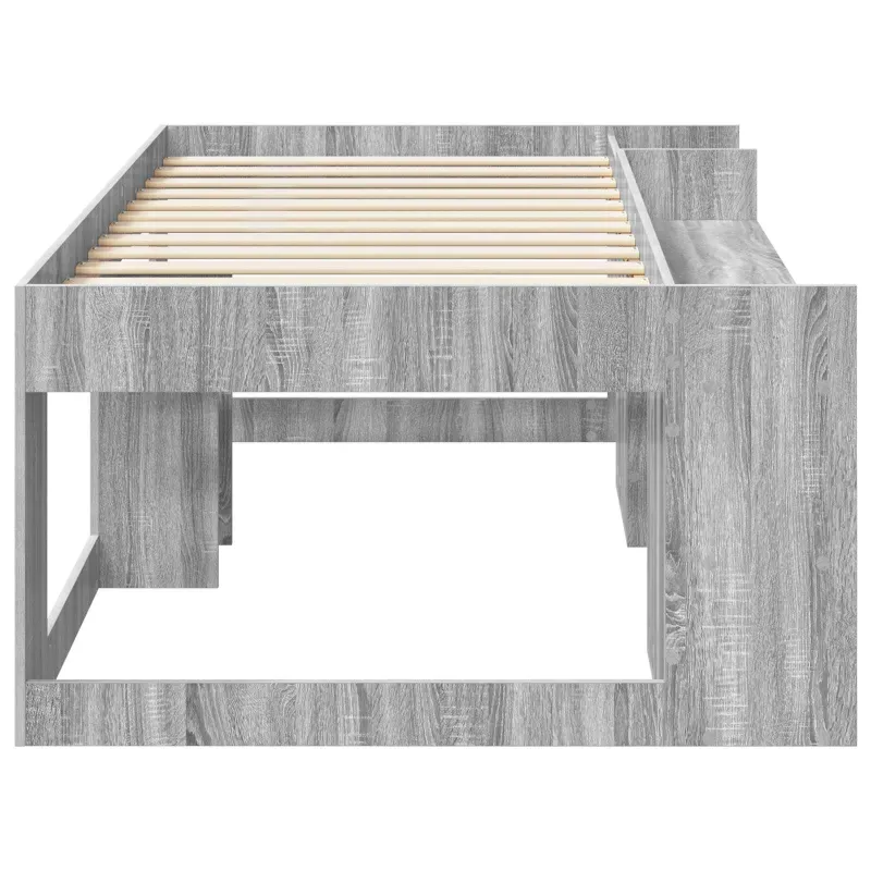 Vaikiška lova su saugykla Pilka Sonoma 75 x 190 cm