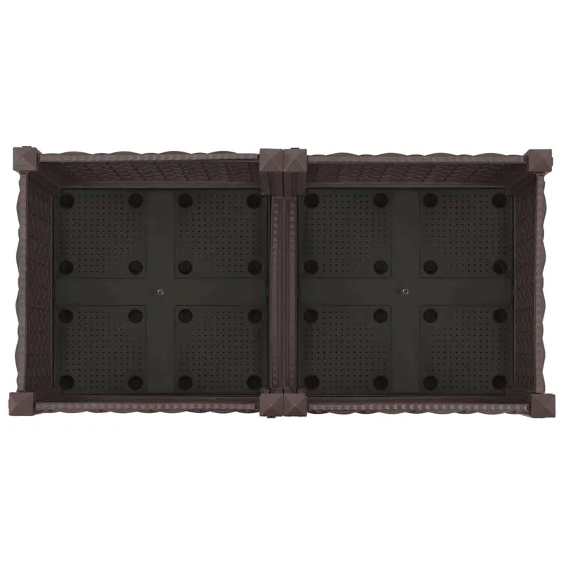 Sodo puodynė su ratukais Ruda 80 x 40 x 29 cm PP