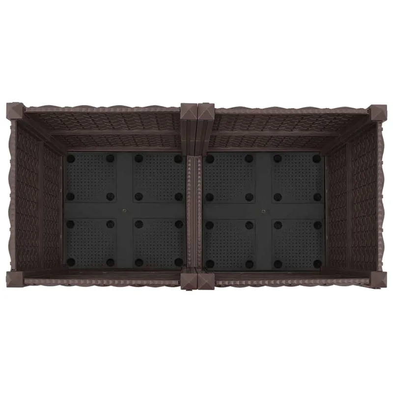 Sodo puodynė su ratukais Ruda 80 x 40 x 44 cm PP