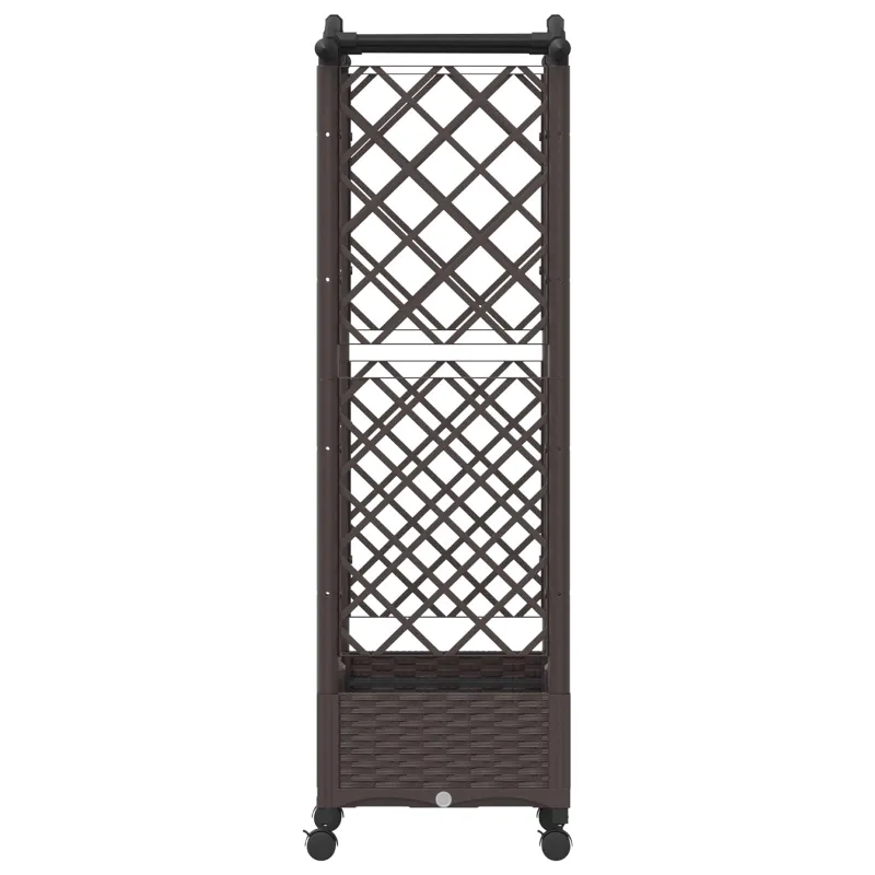 Pakeltas lovas su trelėmis ir stogu Ruda 124 x 40 x 129 cm PP