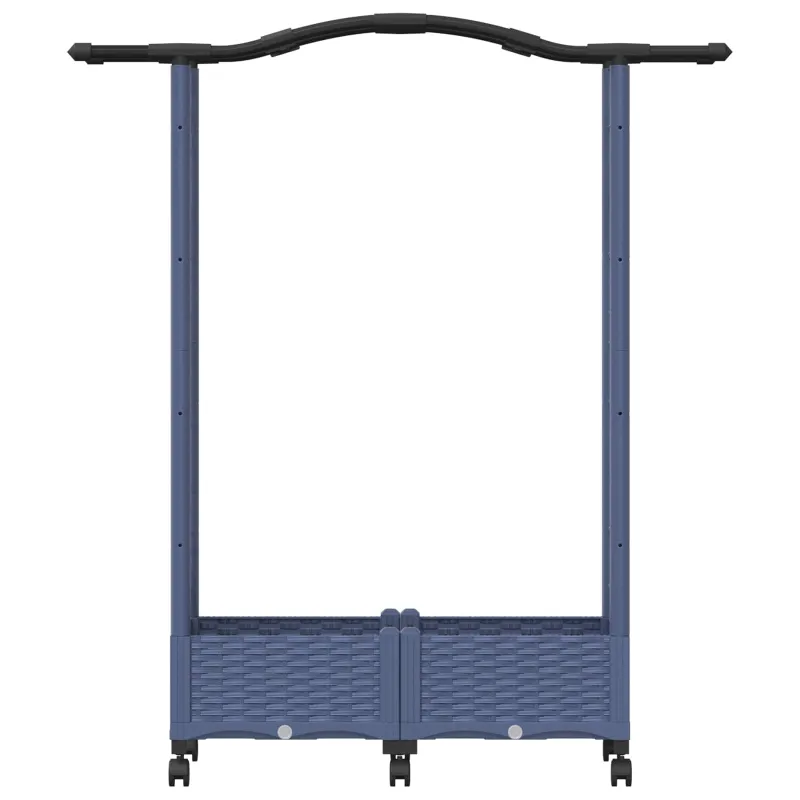 Pakeltas lovas su trelėmis ir stogu Pilka 124 x 40 x 129 cm PP