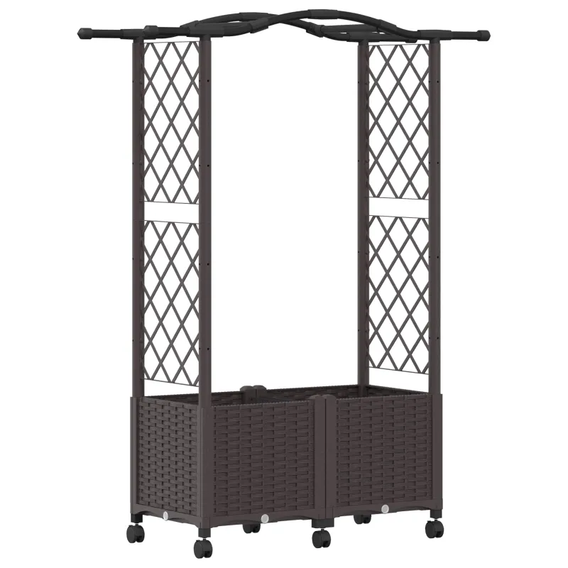 Pakeltas lovas su trelėmis ir stogu Ruda 125 x 40 x 144 cm PP