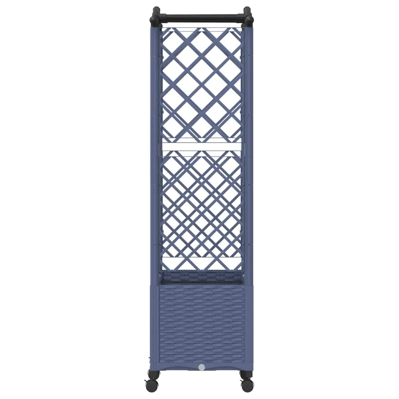 Pakeltas lovas su trelėmis ir stogu Pilka 125 x 40 x 144 cm PP