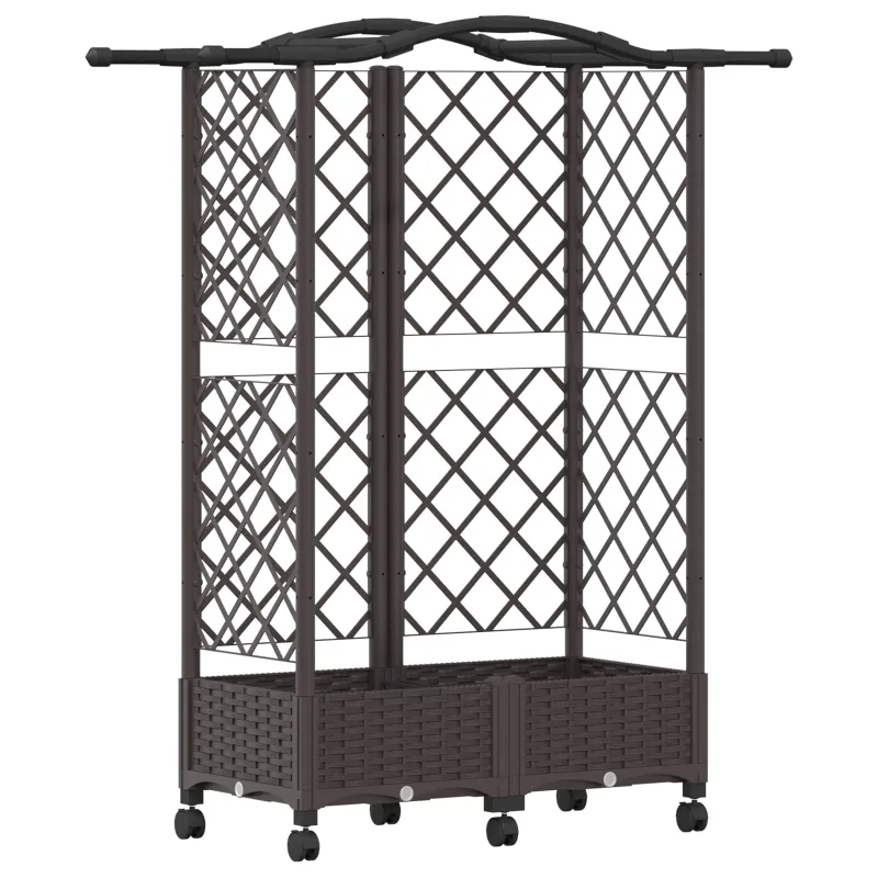 Pakeltas lovas su trelėmis ir stogu Ruda 124 x 40 x 129 cm PP