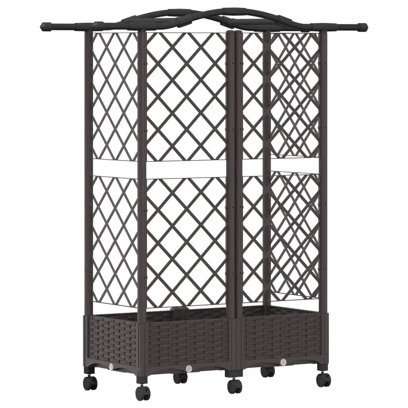 Pakeltas lovas su trelėmis ir stogu Ruda 124 x 40 x 129 cm PP