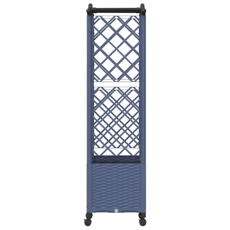 Pakeltas lovas su trelėmis ir stogu Pilka 122 x 40 x 144 cm PP